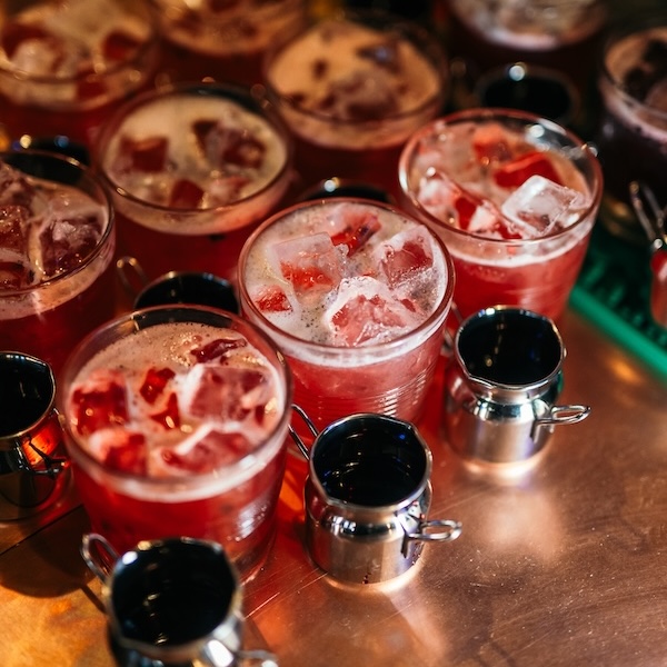 Food and drinks at Mic Drop Karaoke Bar - Haymarket Belfast